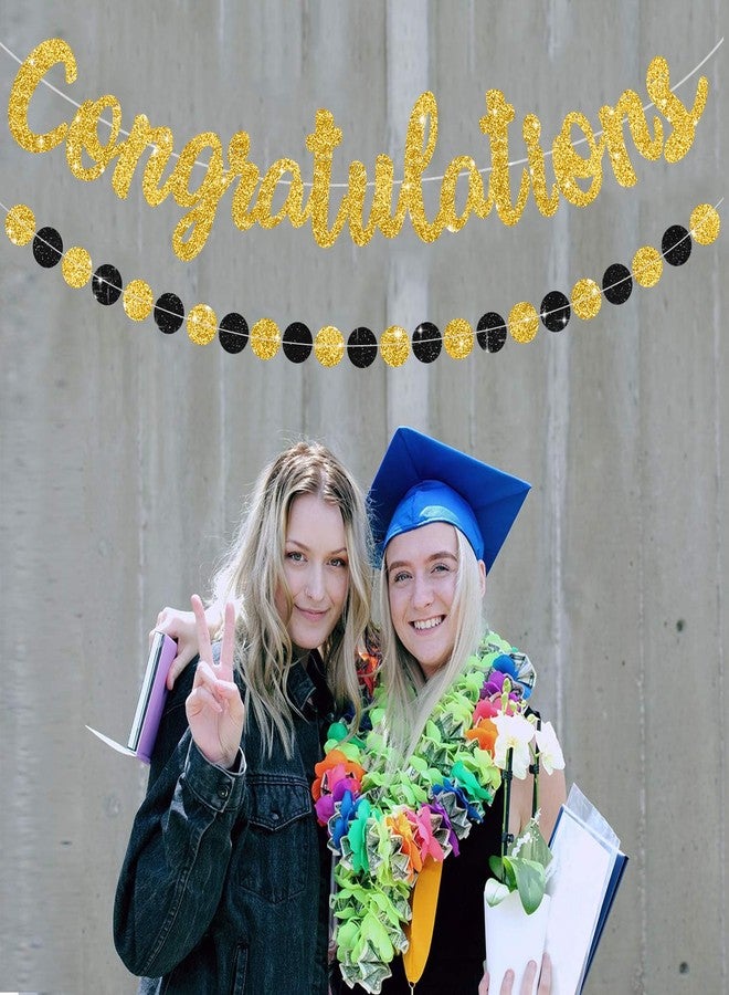 بيشيدا لافتة تهنئة ذهبية من بيشيدا (جاهزة للتجميع)، لافتات تخرج 2024، مستلزمات حفلات تهنئة خريجي دفعة 2024، زينة لحفلات التخرج، وحفلات الزفاف، وحفلات التقاعد - Image 4